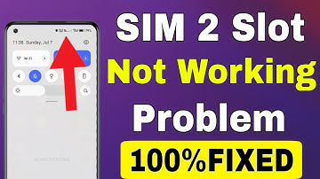 SIM 2 Slot Not Working Problem Solve || SIM 2 Slot Not Showing Problem Fix