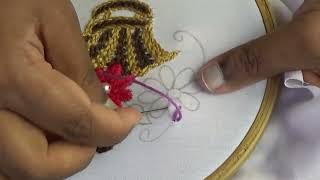 Hand Embroidery | Hand Embroidery Flower Basket Designs | Hand Embroidery Flower Basket