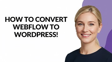 HOW TO CONVERT WEBFLOW TO WORDPRESS! - Julia
