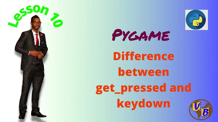 Pygame get_pressed and Keydown events