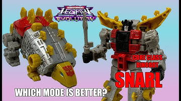 BLIND TRANSFORMATION AND UNBOXING OF TRANSFORMERS LEGACY EVOLUTION CORE CLASS DINOBOT SNARL