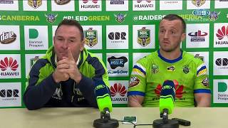 Nrl press conference: canberra raiders ...
