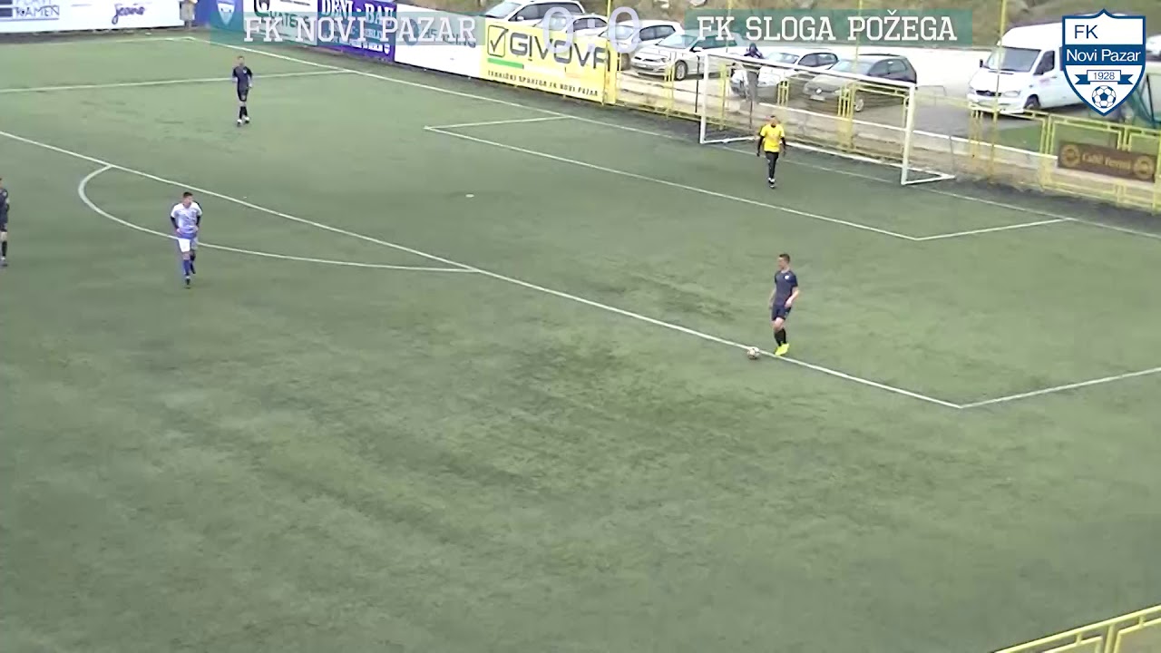 Utakmica između FK NOVI PAZAR i FK Sloga Požega.
