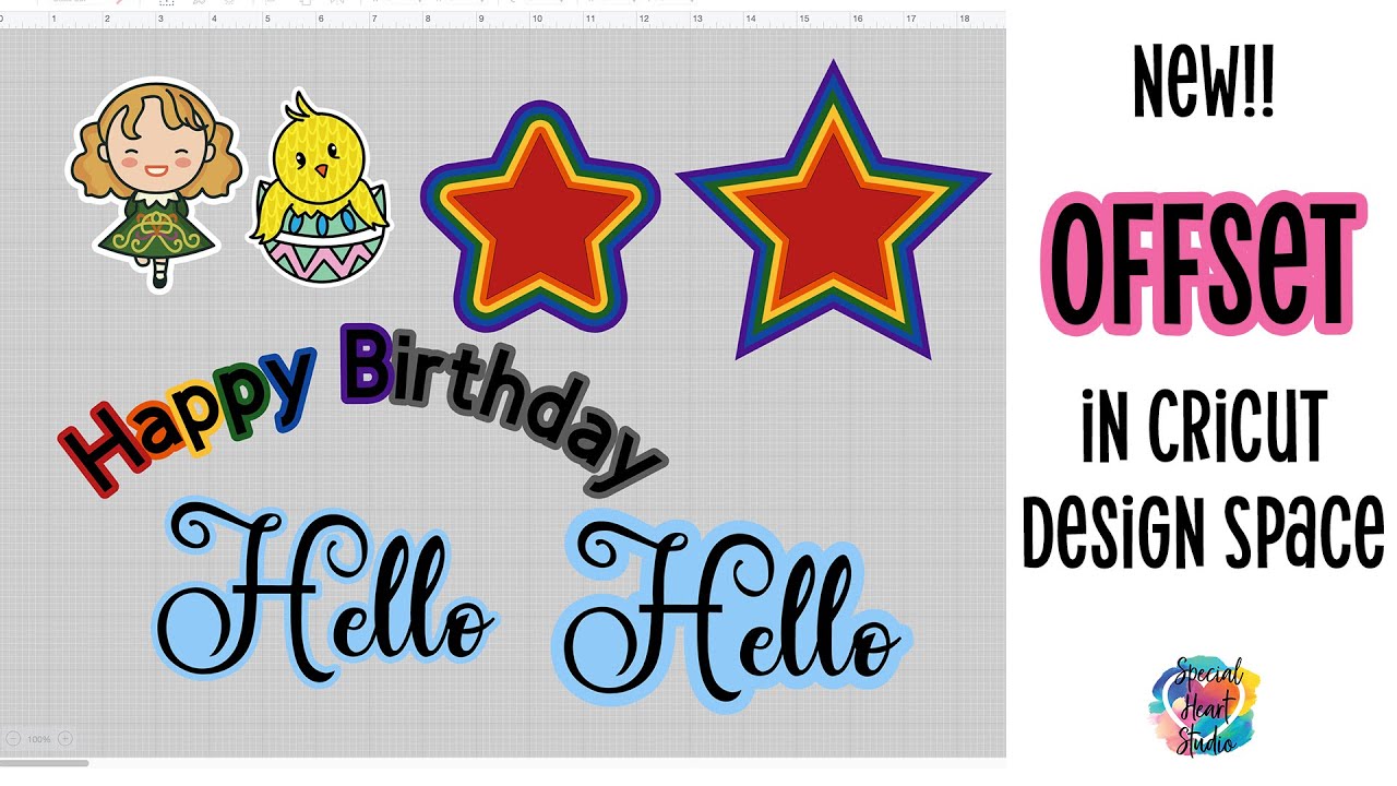How To Use The New Cricut Design Space Offset Tool YouTube