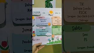 Jadwal Pelajaran 3D Bahan Sterofom #craft #ideas Jadwal Pelajaran 3D Bahan Sterofom #craft #ideas