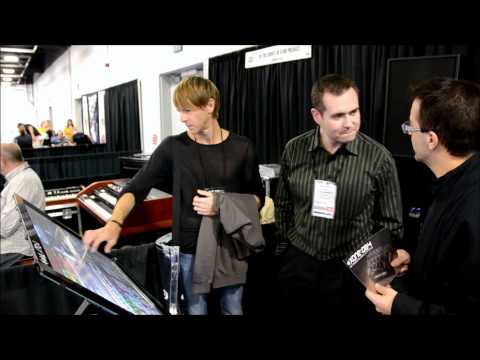 Richie Hawtin, John Acquaviva and Peter Siciliano from Beatport check out the Emulator at NAMM 2011