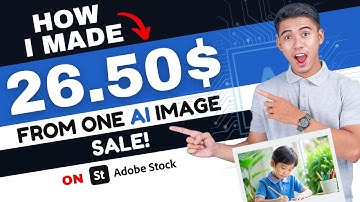 How I Made $27 from One AI Image Selling on Adobe Stock! (With Proof) #adobe