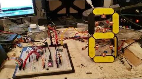 Mechanical Seven Segment Display Digit