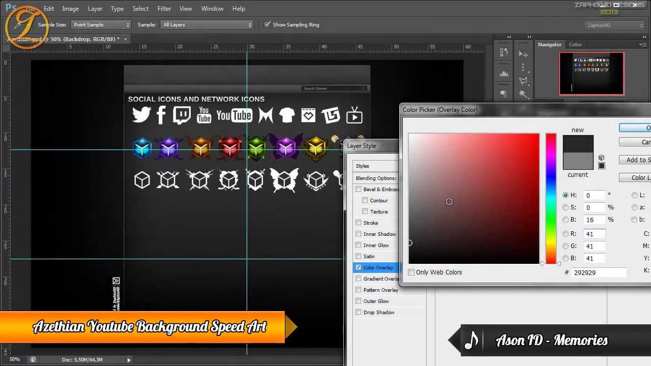 GFX: #4 - Azethian Youtube Background Speed Art