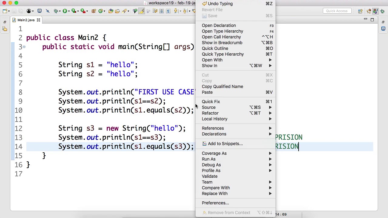 Day-4 #String #Reference comparison and #Object comparison in #Java ...