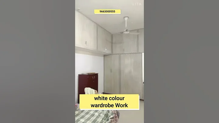 white colour pvc cupboard work, white colour pvc wardrobe work,Low cost pvc interior work 9663000555