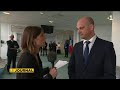 Entretien avec le ministre de l'éducation nationale à son arrivée à Saint-Pierre et Miquelon