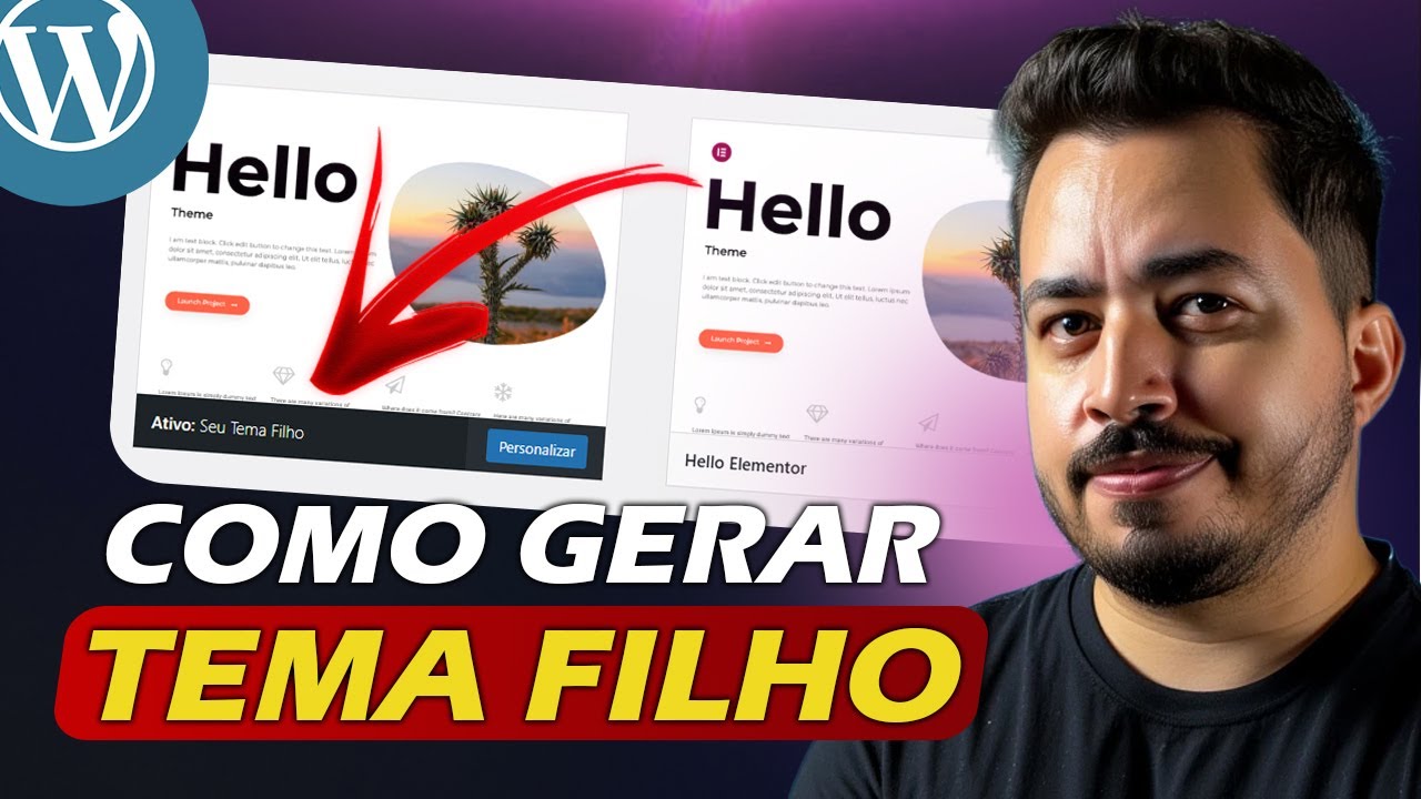 Como Ciar um TEMA FILHO [CHILD THEME] com Plugin no WordPress em 3 minutos!