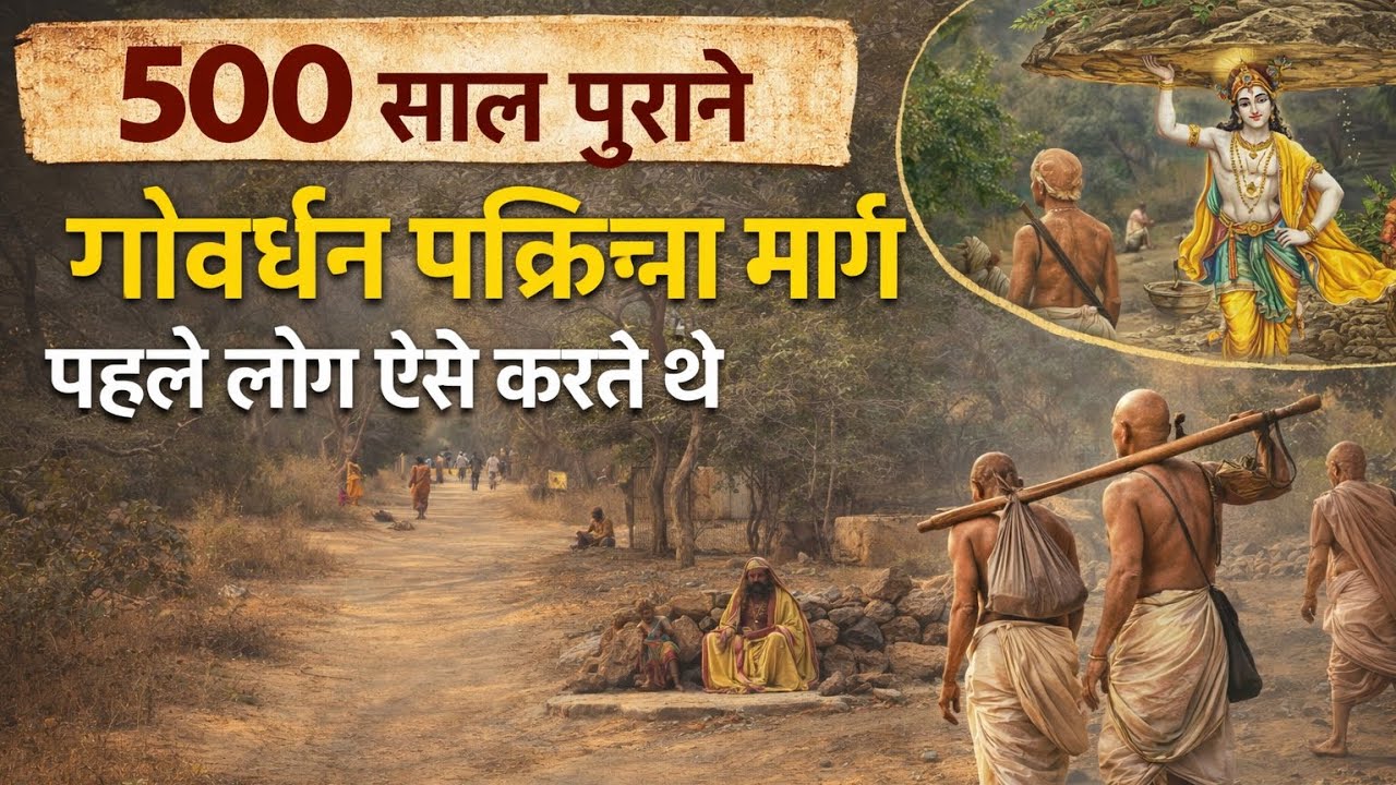गोवर्धन परिक्रमा का असली प्राचीन रास्ता | 500 साल पुराना मार्ग