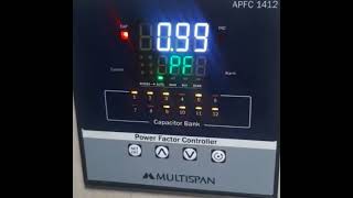 Power Factor Measurement By APFC-1412 Multispan make Power Factor controller.#PF #Controller #APFC