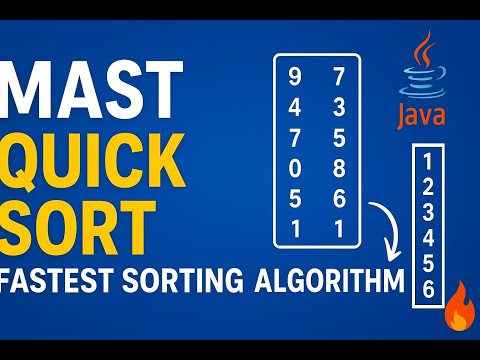 🔥 QuickSort in Java Explained | Fastest Sorting Algorithm for Interviews