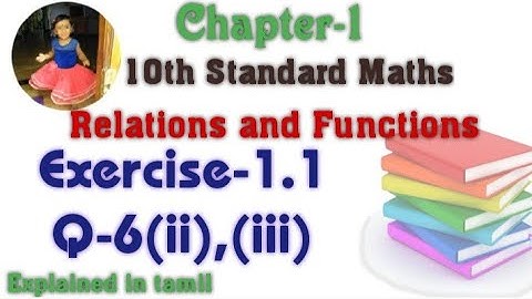10th std maths New Syllabus Chapter-1 (Relations and Functions) Exercise-1.1 Question-6(ii) (iii)