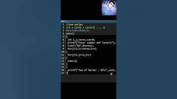 C Program for Sum Series 2 #shorts