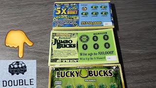 💰GOOD WINS💰 $37 IN $1 JUMBO BUCKS + $1 5X THE MONEY & MORE - GEORGIA LOTTERY SCRATCH OFF TICKETS