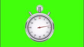 Green screen stopwatch  | 1 minute | HD
