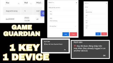 GAME GUARDIAN 1 KEY 1 DEVICE LOGIN || GAME GUARDIAN ĐĂNG NHẬP 1 KEY 1 MÁY