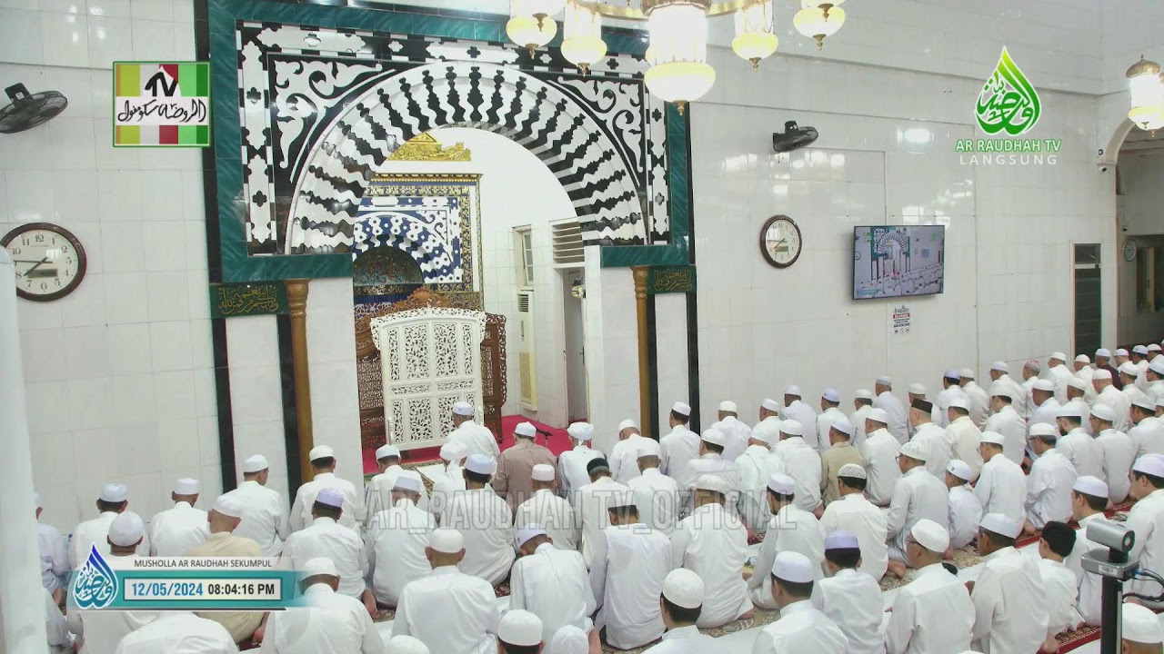 PEMBACAAN MAULID AL-HABSYI DI MUSHOLLA AR-RAUDHAH SEKUMPUL MTP KALSEL, MALAM SENIN TGL 19-05-2024