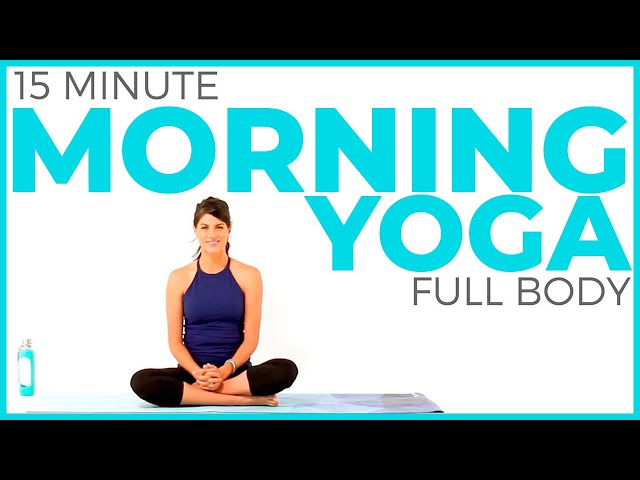 15 minute Morning Yoga Routine | Full Body Yoga Flow class=