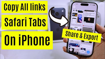 How to Copy Links of All Open Tabs from Safari on iPhone (iOS 26) Share/Export