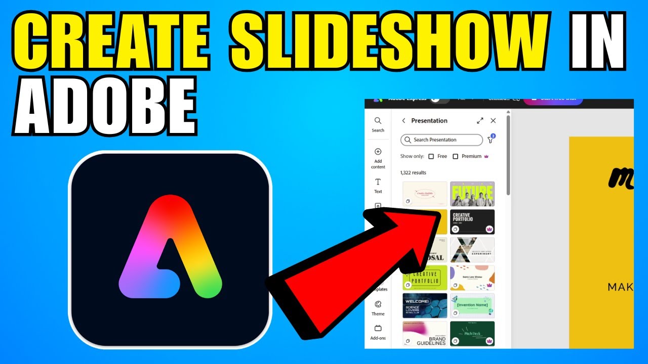 How To Create Slideshow In Adobe Express (2026) (Complete Guide) - YouTube