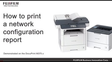 How to print a network configuration report