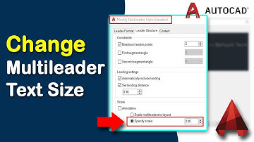 How to change multileader text size in AutoCAD