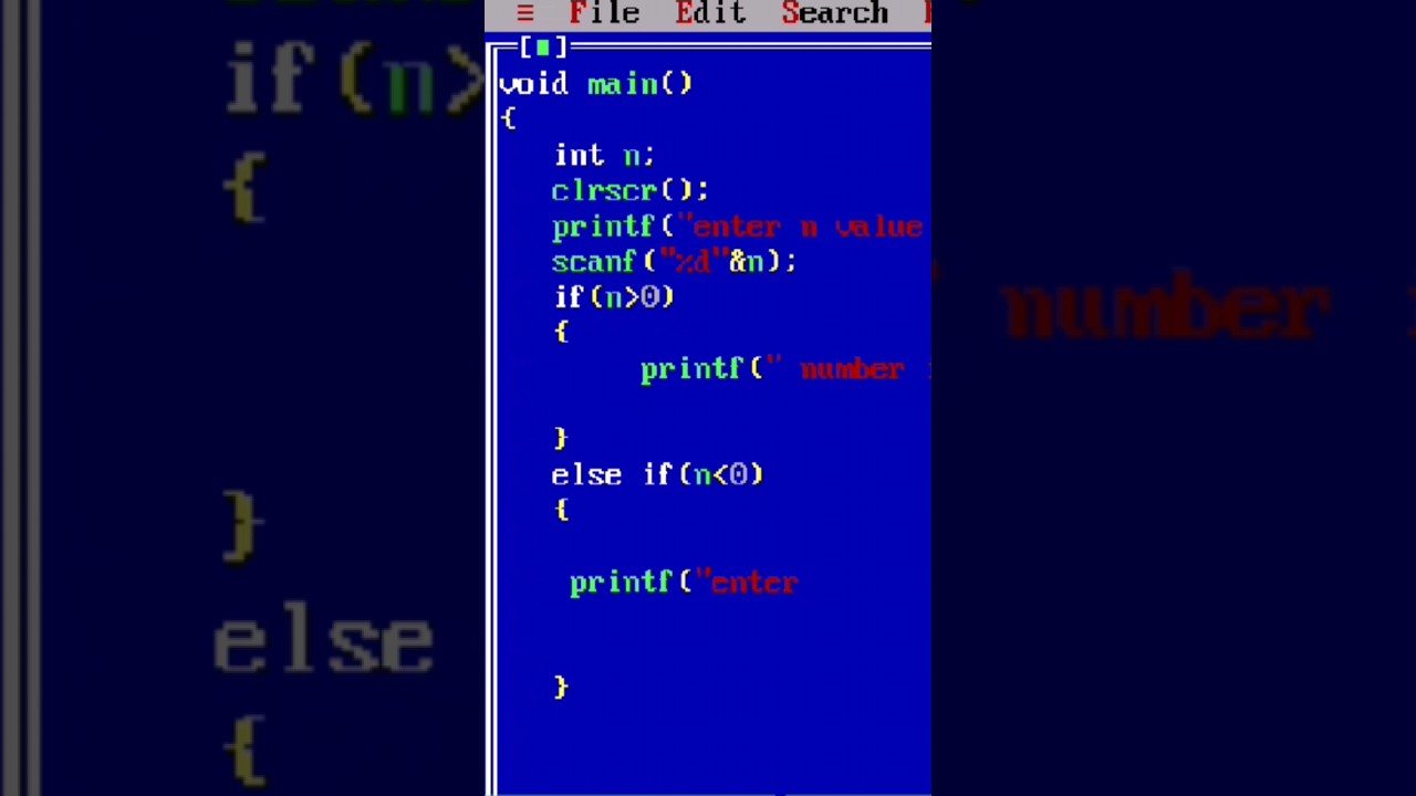 check-number-is-positive-and-nagative-in-c-reels-viralshorts