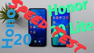 Honor 20 vs Honor 20 Lite - SPEED TEST + multitasking - Which is faster!?