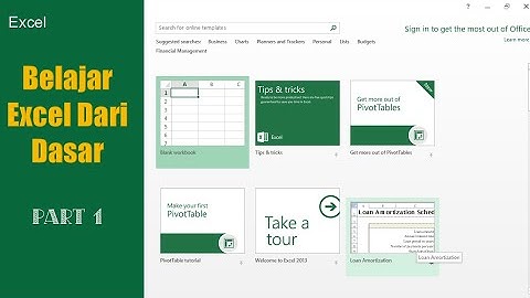 Excel Dasar  Part 1 | Tutorial Excel Pemula | Excel Dari Nol | Baris Kolom Sel dan Range di Excel