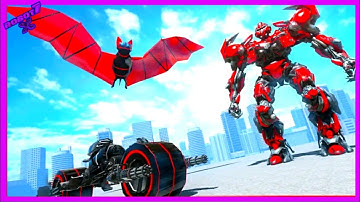 Flying Bat Bike Robot Games 3D Android gameplay