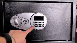 Steel Security Safe and Lock Box with Electronic Keypad - Secure Cash, Jewelry, ID Documents