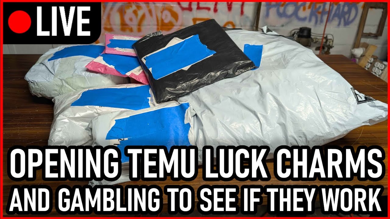 [LIVE] Unboxing Temu Luck Charms and Gambling to See if they Work