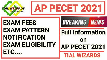 Detailed information about AP PECET 2021 in Telugu | AP PECET 2021 Notification | AP PECET 2021
