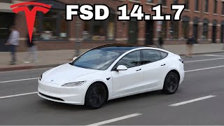 I Tested Tesla FSD 14.1.7 At Night— The Braking Problem Is Finally Gone!