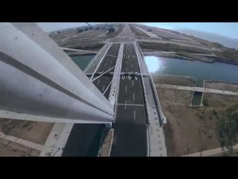 Bridge Dive on 11/11 - Even the bridge looks like a slanted "1"