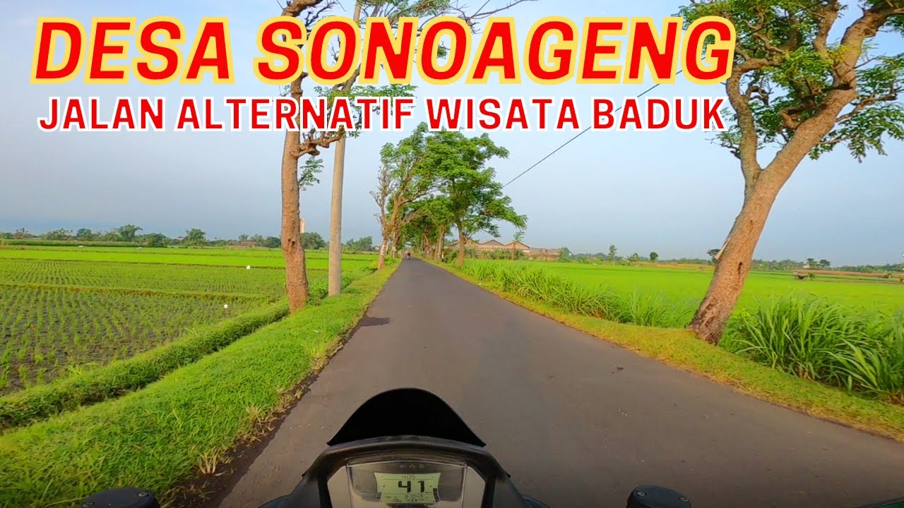NGANJUK PAGI HARI ❗❗ SUASANA DESA SONOAGENG JALAN PERSAWAHAN BIKIN ADEM