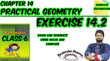 class 6 ncert math exercise 14.2 | how to draw line segments | @BrahmdevSharmaClasses