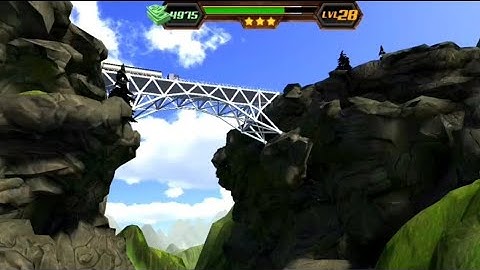 Level 28 | Bridge Construction Simulator | Walkthrough Solution | The Games