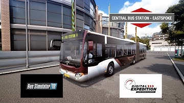 Bus Simulator 18 / Driving bus with Logitech G29 steering+Shifter/ Central Bus Station to Astra Park