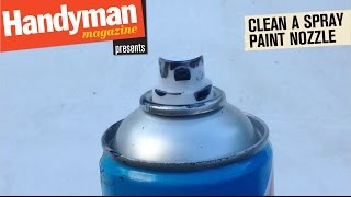spray nozzle paint clean
