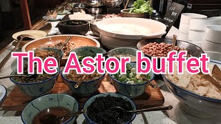 the Astor buffet