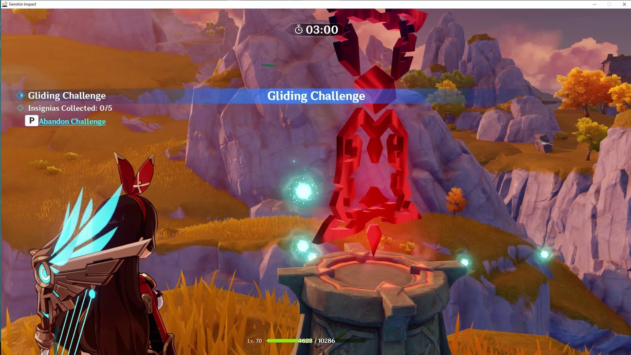 [Genshin Impact] Day 4 Gliding Challenge Wind Barriers YouTube