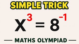 Olympiad Maths || 99% Fail This || Find All 3 Solutions In 60 Seconds 
