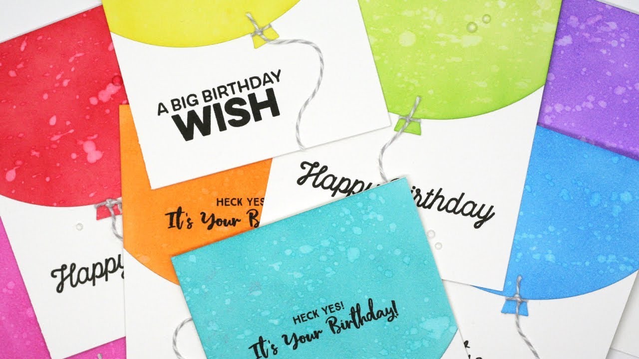 How to Create Quick & Easy Birthday Cards - YouTube