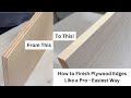 How to finish plywood edges with edge banding